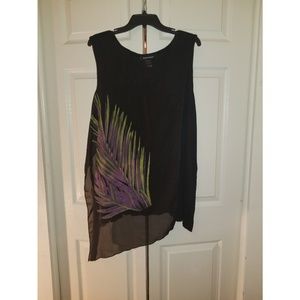 Ashley Stewart 26w sleeveless asymmetrical top